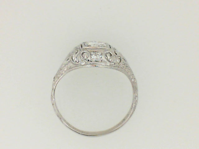 Vintage Round Old European Cut Diamond Ring