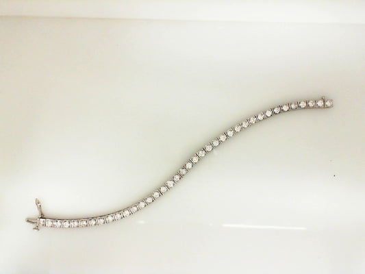White Gold Round Diamond Tennis Bracelet