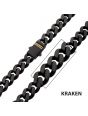 Black Sterling Silver Cuban Link Necklace