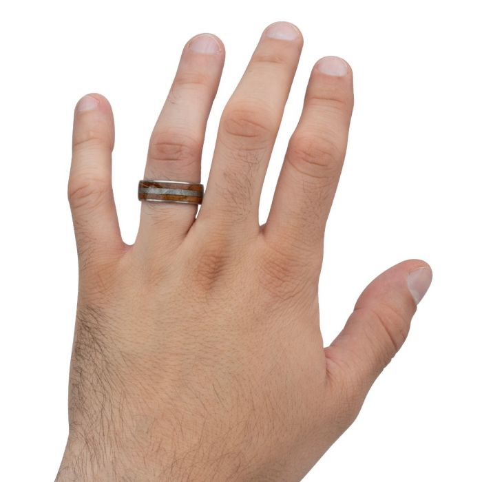 Contemporary Metal Wedding Band