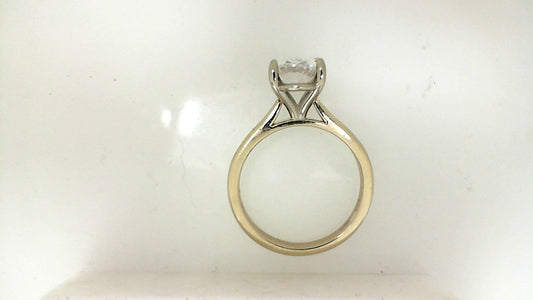 White Gold Cathedral Diamond Engagement Ring