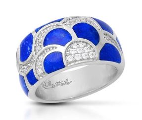 White Sterling Silver Adina Lapis Ring