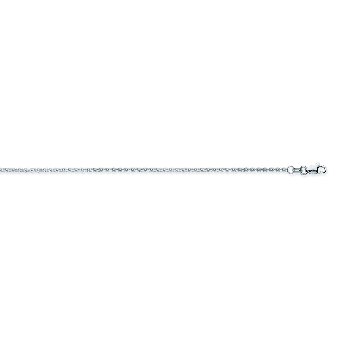 White Gold 1.5MM Cable Chain