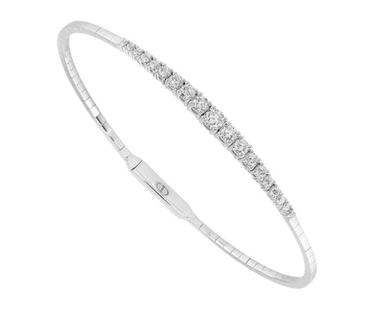 Graduated Diamond Bangle Bracelet