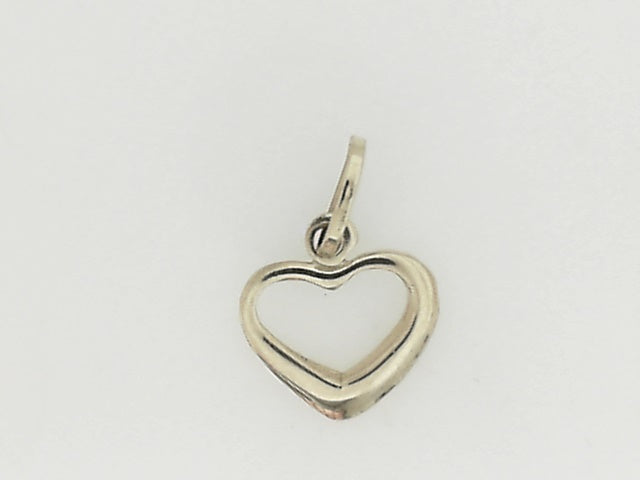 Vintage Yellow Gold Open Heart Necklace