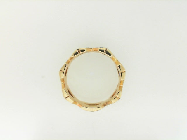 Vintage Yellow Gold X Design Diamond Ring