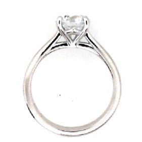White Gold Lab Grown E Color Diamond Engagement Ring