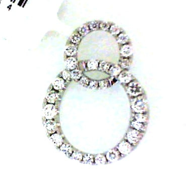 White Gold Diamond Figure Eight Pendant