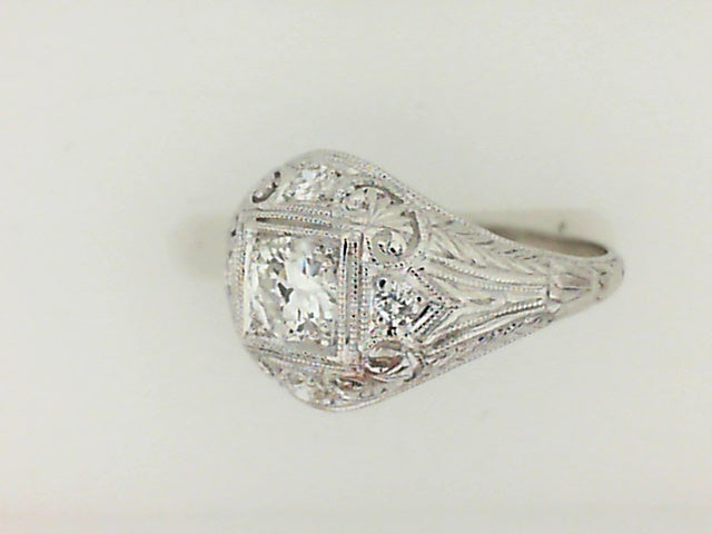 Vintage Round Old European Cut Diamond Ring