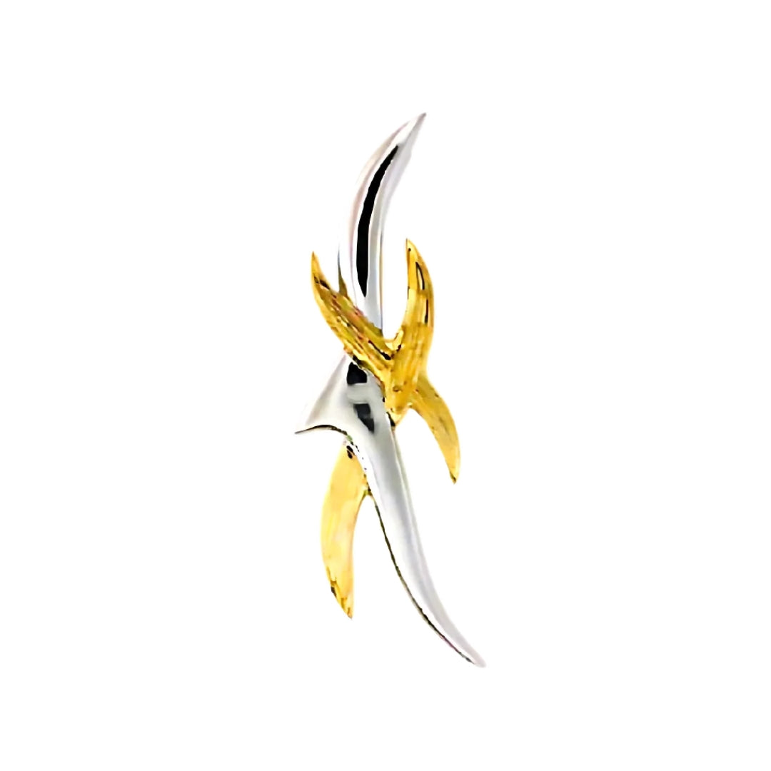 18 Karat Two Tone Holy Spirit Charm