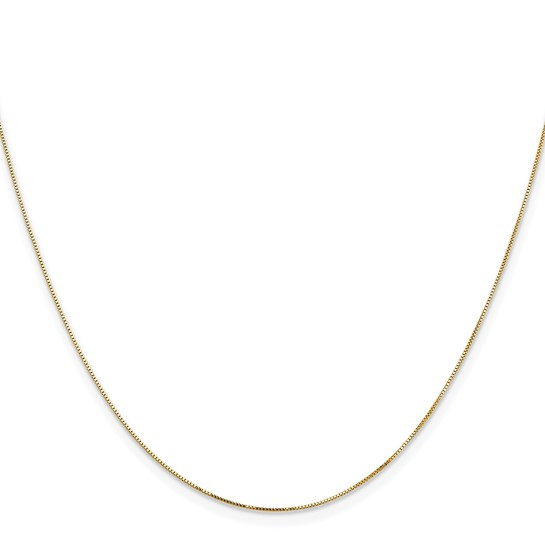 Yellow Gold 0.05mm Box Necklace