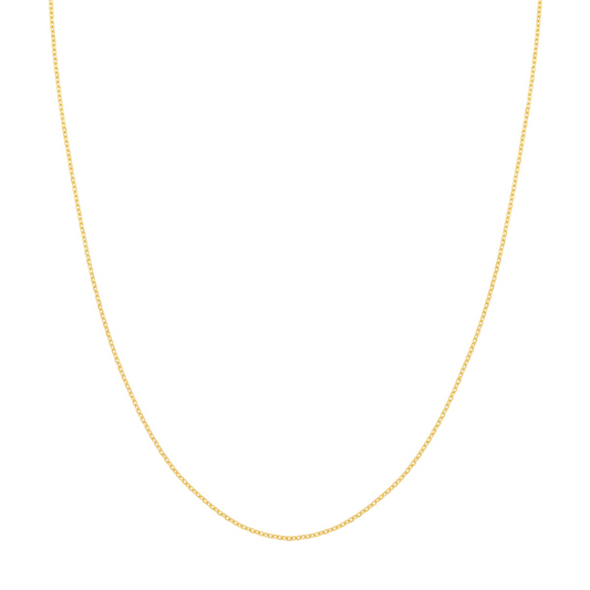 Yellow Gold 20 Inch Diamond Cut Cable Chain