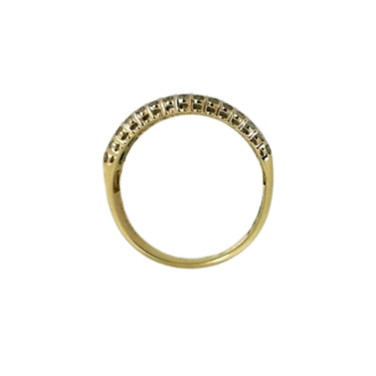 Yellow Gold Baguette Emearld Band