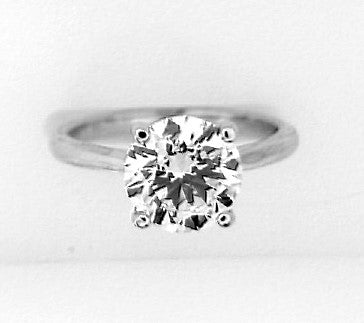 White Gold Lab Grown E Color Diamond Engagement Ring