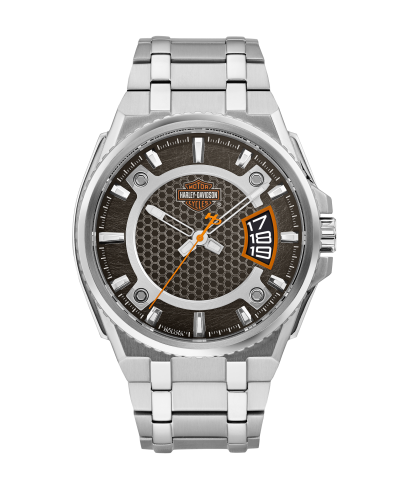 White Stainless Steel Harley-Davidson Watch