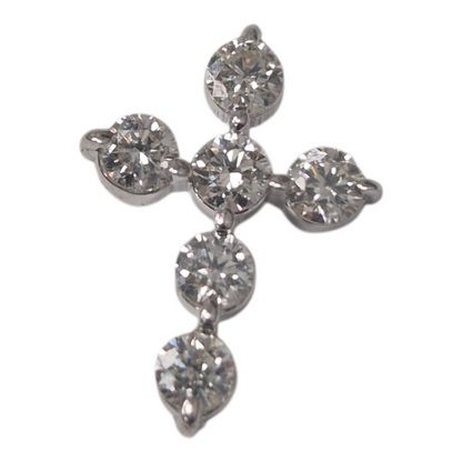 White Gold Diamond Cross Pendant