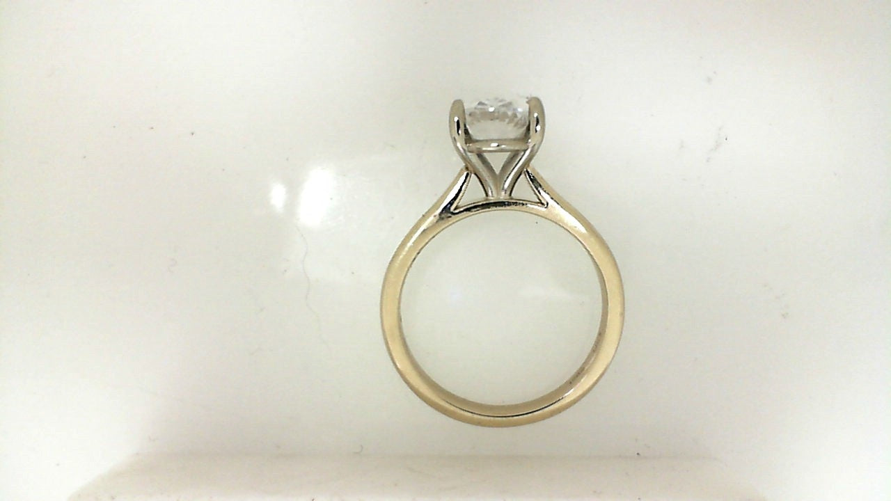 White Gold Cathedral Diamond Engagement Ring