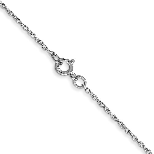 18in White Gold Cable Rope Necklace