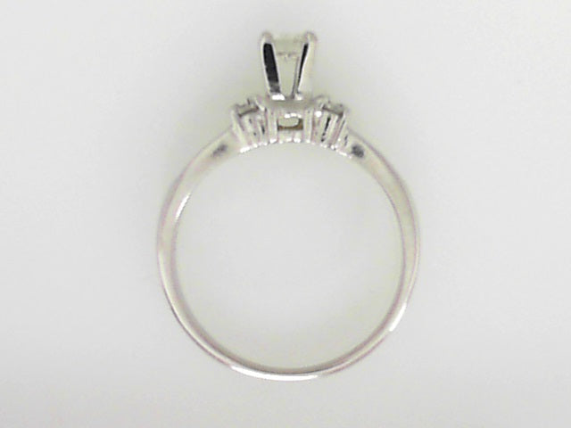 White Gold Contemporary Diamond Engagement Ring
