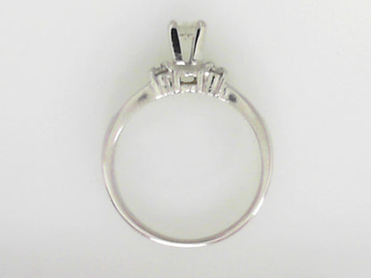 White Gold Contemporary Diamond Engagement Ring