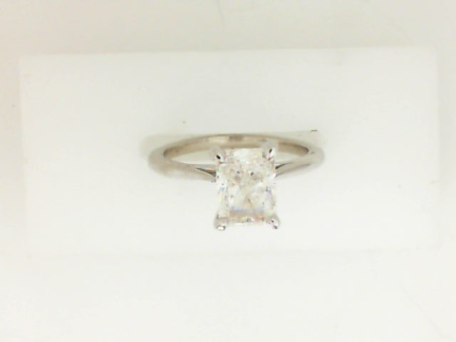 White Gold Lab Grown Radiant H Diamond Tiffany Engagement Ring