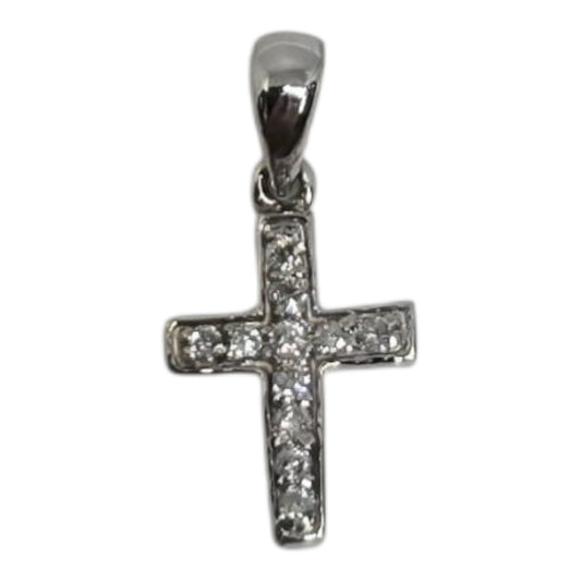 White Gold Cross Pendant