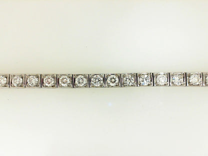 White Gold Round Diamond Tennis Bracelet