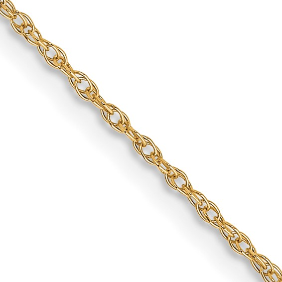 Yellow Gold Carded Cable Rope Necklace