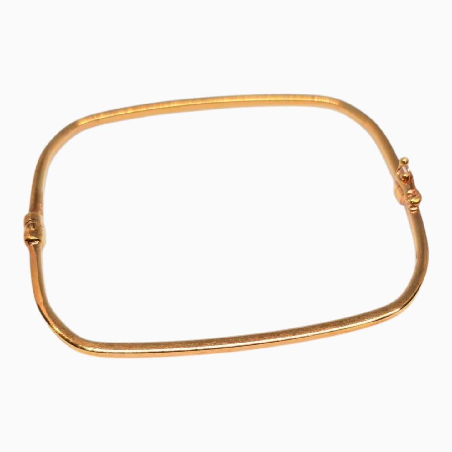 Rose Gold Square Bangle Bracelet