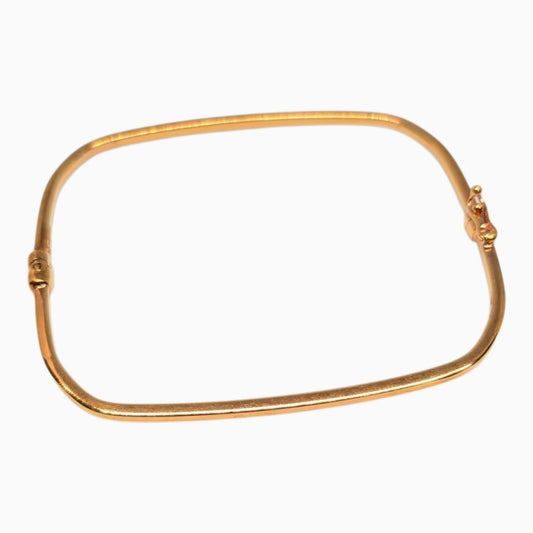 Rose Gold Square Bangle Bracelet
