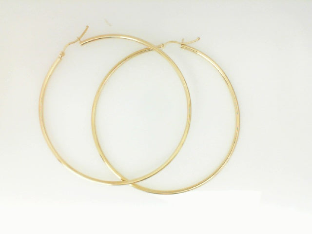 Yellow Gold Large Hoops