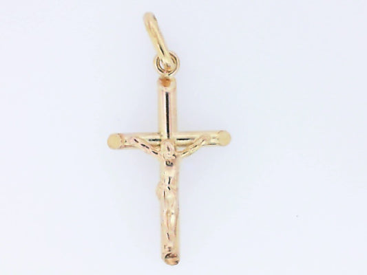 Yellow Gold 3D Crusifix Charm