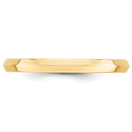 Yellow Gold Knife Edge Wedding Band