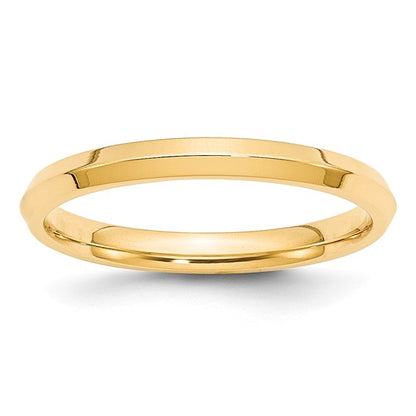 Yellow Gold Knife Edge Wedding Band