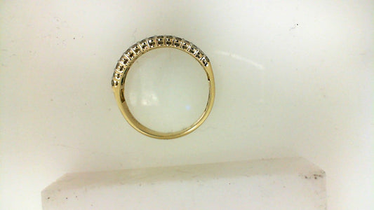 Yellow Gold Baguette Emearld Band