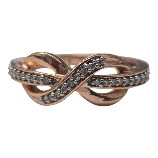 Rose Gold Diamond Infinity Ring