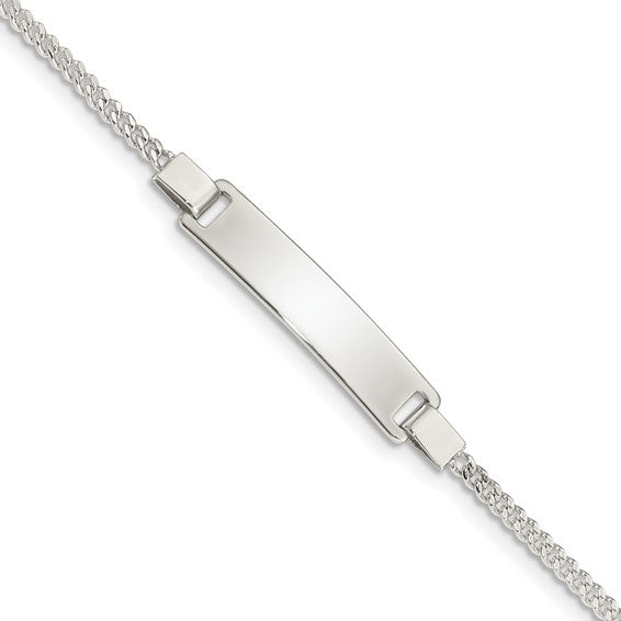 Sterling Silver Adjustable Baby ID Bracelet