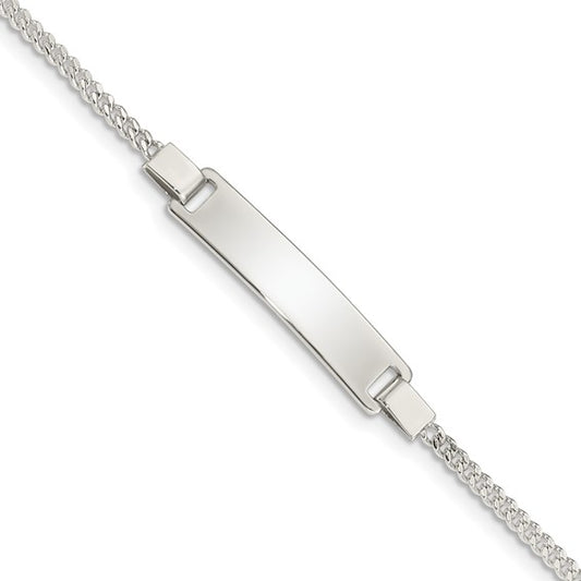 Sterling Silver Adjustable Baby ID Bracelet