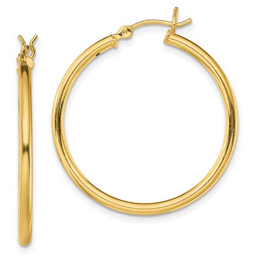 Gold-Tone Sterling Silver Wide Hoops