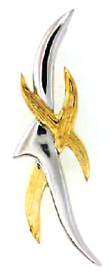 18 Karat Two Tone Holy Spirit Charm