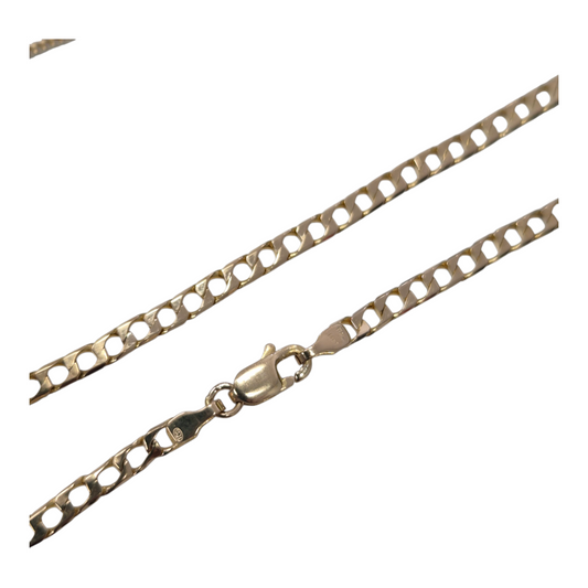 Yellow Gold Curb Anklet