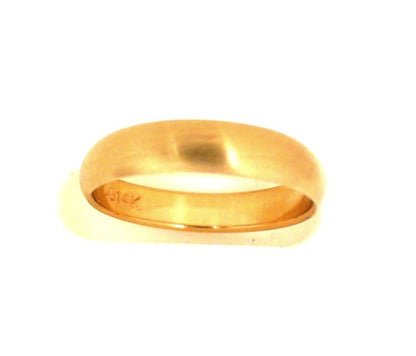 Yellow Gold Half Round Wedding Band
