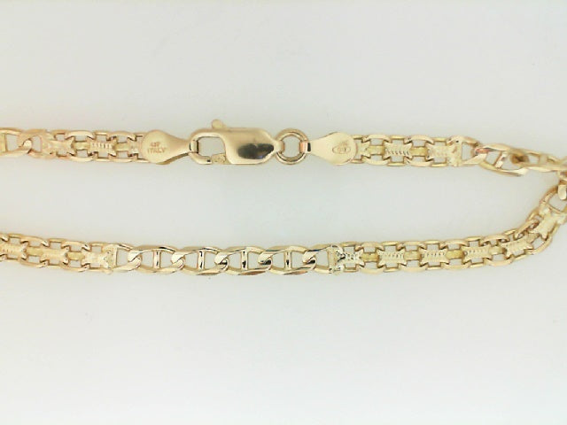 Vintage Yellow Gold 7.25 Inch Fancy Link Bracelet