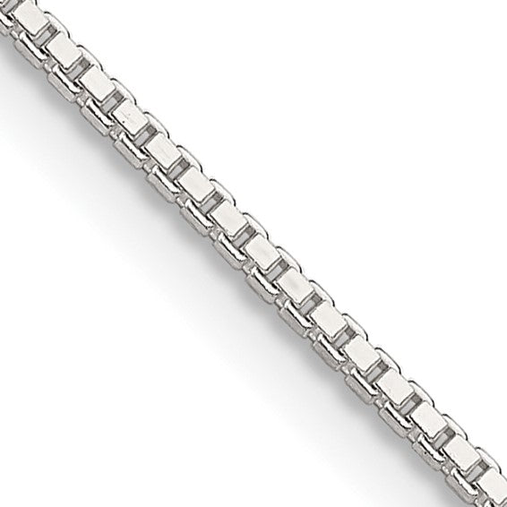 White Sterling Silver Box Chain