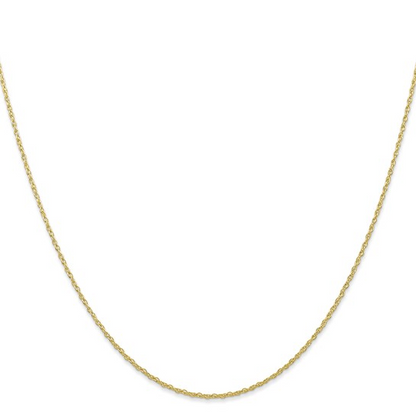 Yellow Gold Carded Cable Rope Necklace