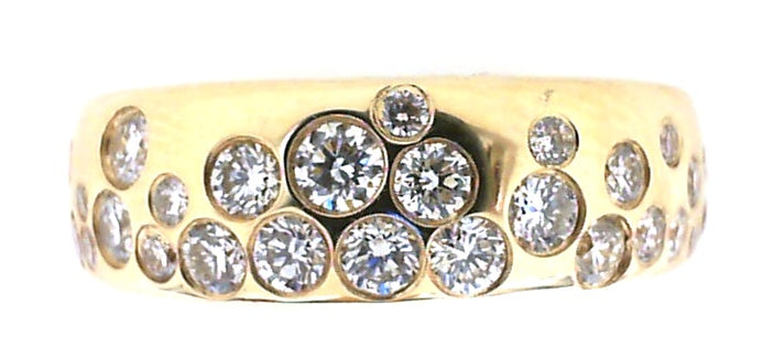 Yellow Gold Diamond Confetti Ring