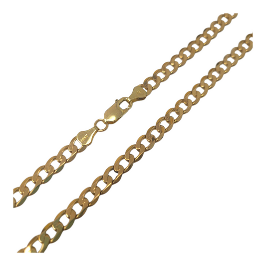 10K Yellow Gold Curb Necklace