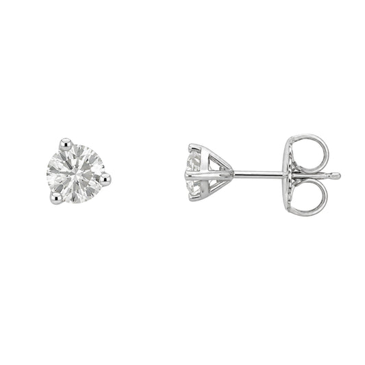 White Gold Round F/G DIamond Studs