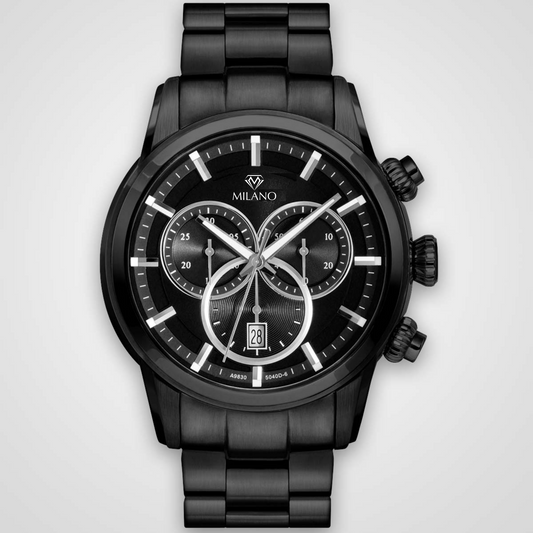 Black IP Plated Milano Watch
