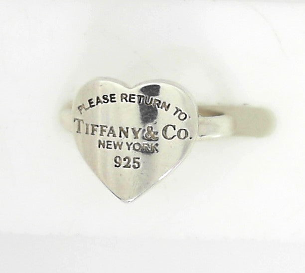 Vintage Sterling Silver Tiffany Heart Ring